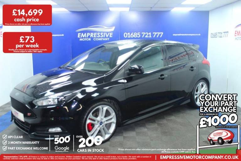 2018 18 FORD FOCUS 2.0T ECOBOOST ST-3 HATCHBACK 5DR PETROL MANUAL EURO 6 (S/S) (