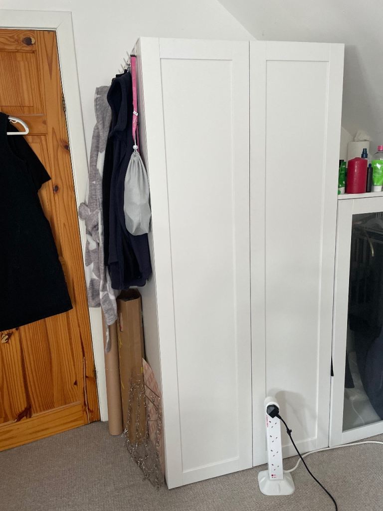 White IKEA wardrobe 