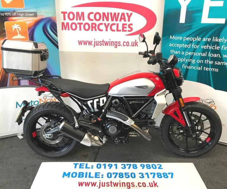 DUCATI SCRAMBLER 800, 2023(73), ONLY 230 MILES, EXTRAS, STUNNING BIKE, £7495