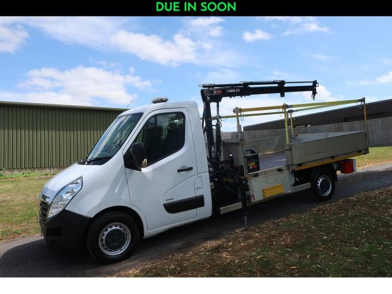 2018 Vauxhall Movano 2.3 CDTi 3500 BiTurbo L3 Dropside With Crane RWD Euro 6 (130 ps) Dropside Di...