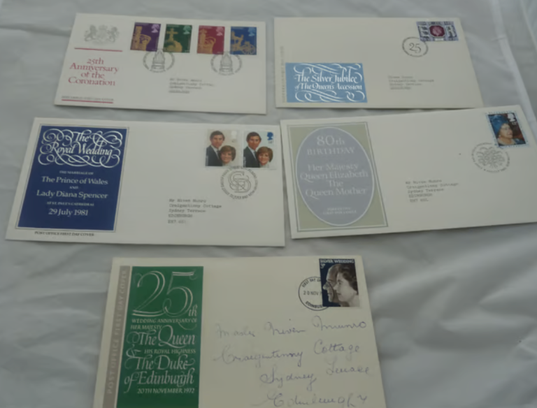 5 x Royal Family First Day Covers (FDC) 1972 - 1981