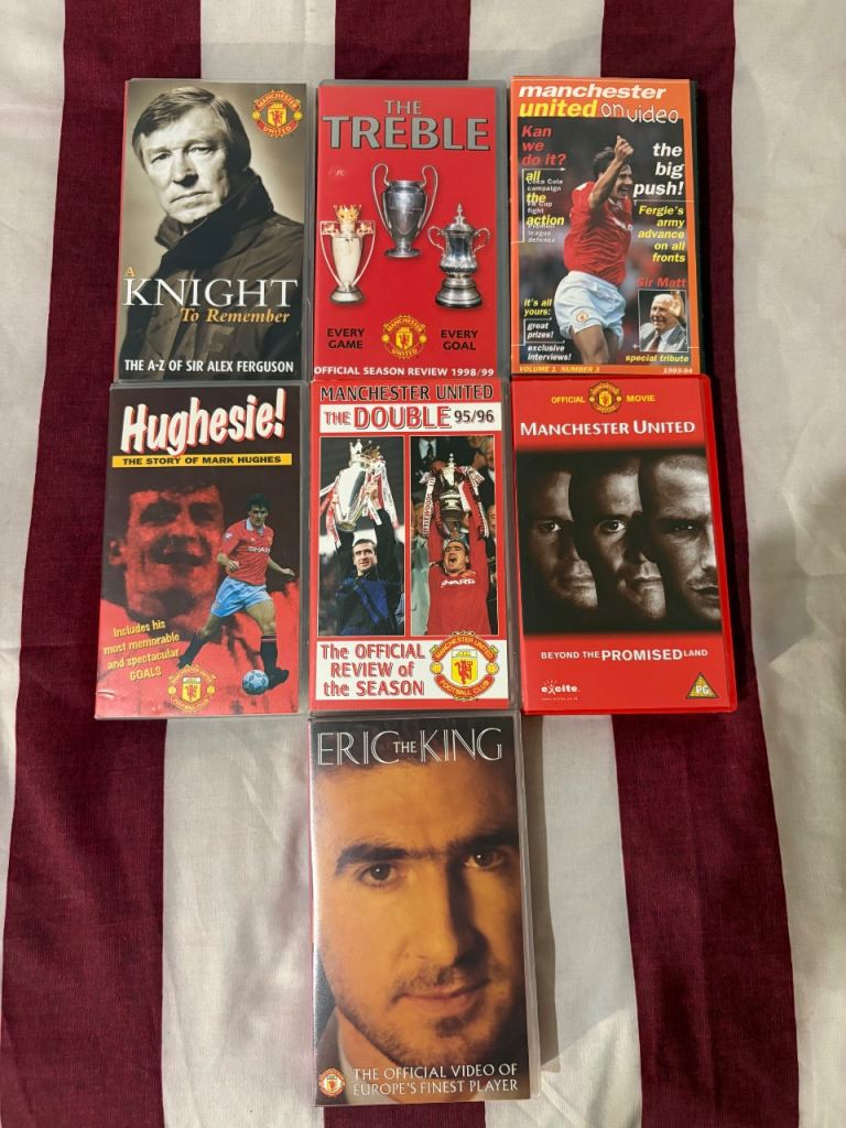 Manchester United VHS Collection - 7 Tapes