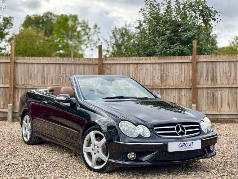 2009 Mercedes Benz CLK 1.8 200K AMG Sport Auto Black 77,000 Miles Convertible