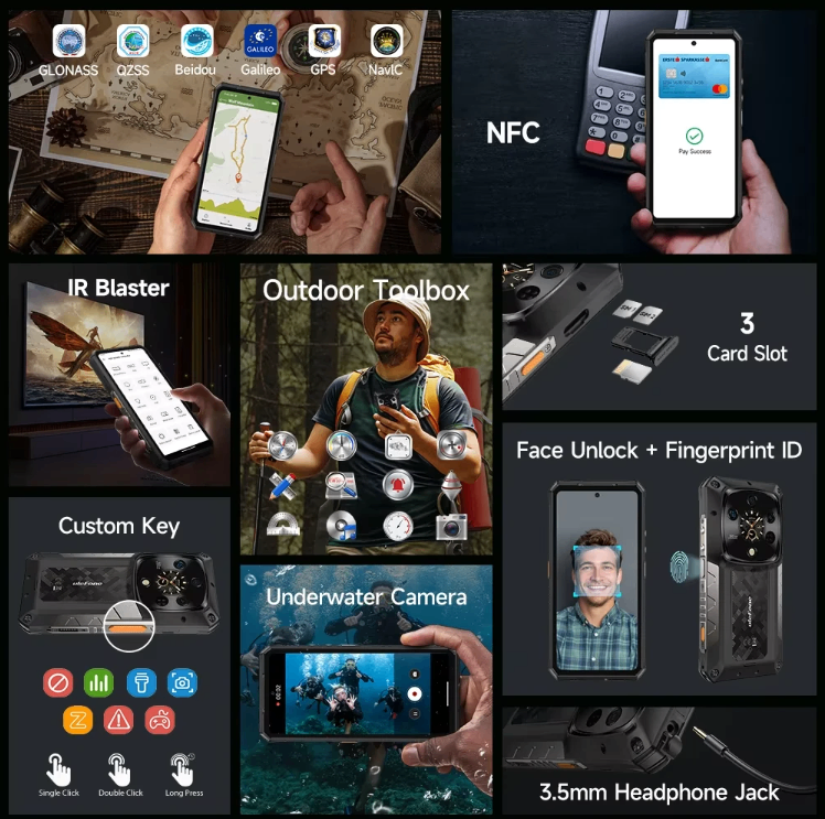 Ulefone Armor 28 Pro 5G AI AMOLED Waterproof Rugged Smartphone