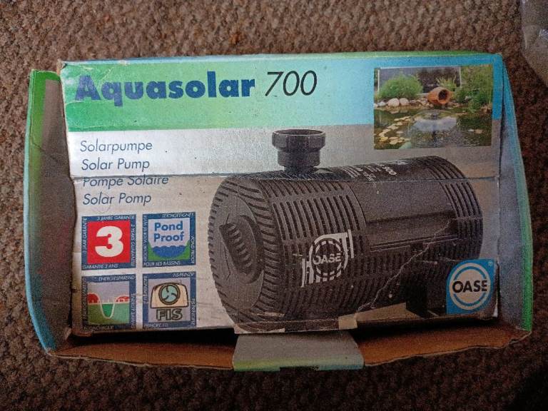 [ RRP £239 ] -Aqua solar pond pump ( AQUASOLAR 700 )