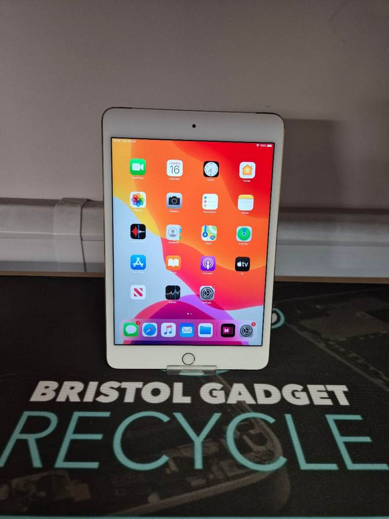MINT! Apple iPad Mini 4 Gold 32GB WI-FI + Cellular 4G + 3 Months Warranty 