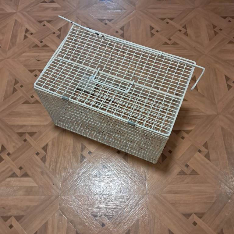 Solid metal cat crate 