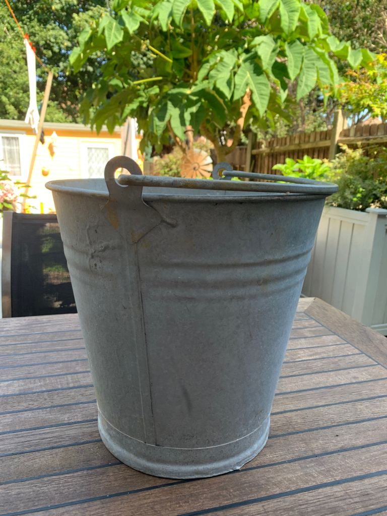 Vintage galvanised bucket 