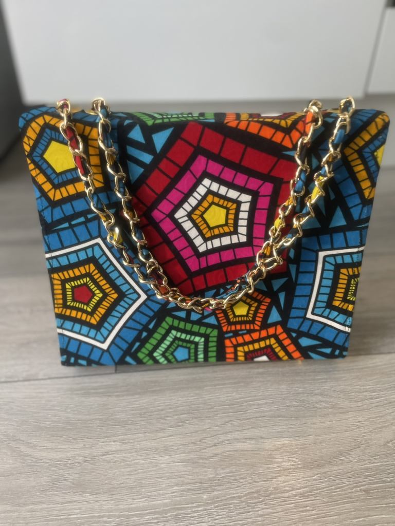 Fashion African print stylist handbag for ladies 