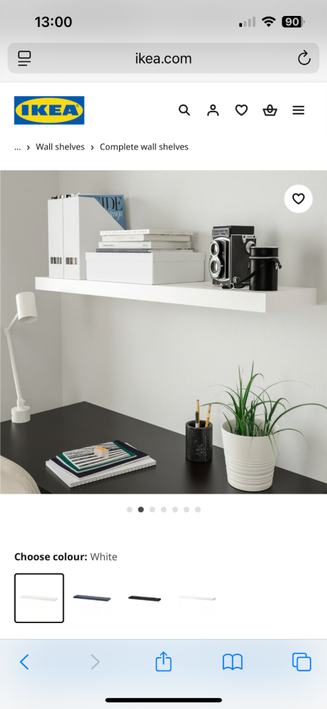 image for BRAND NEW IKEA LACK WHITE FLOATING SHELF  X 3