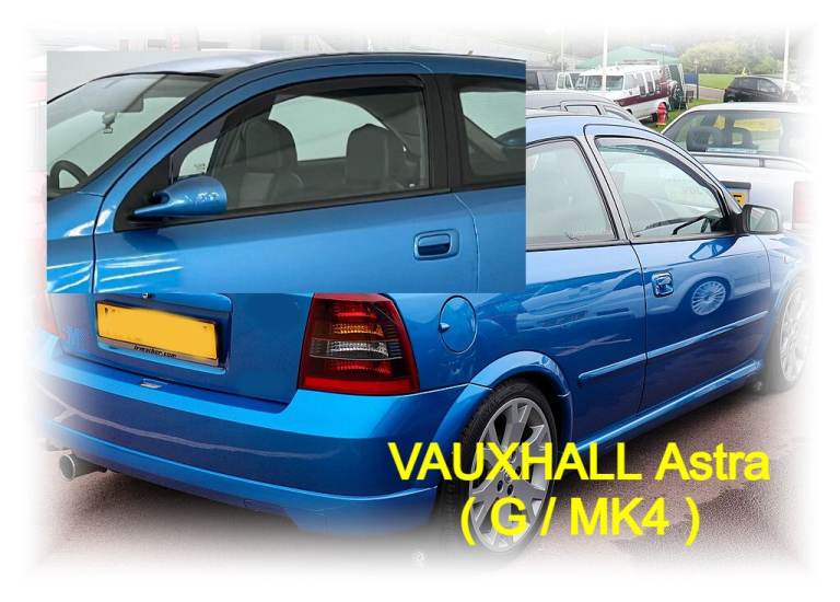 Team Heko Wind deflectors - VAUXHALL ASTRA (G) MK4 COUPE