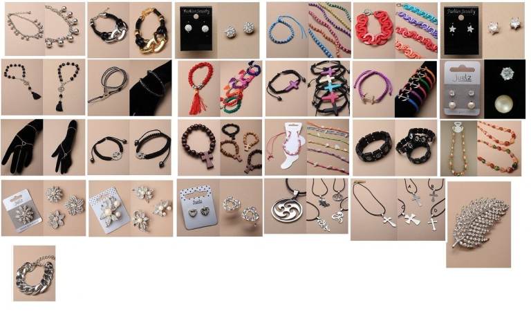 wholesale job lot of 292 items of assorted jewellery - Joblot 12