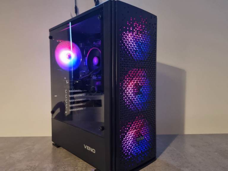 CUSTOM Gaming PC RTX 4060 RYZEN 5 5500 gen ssd 1TB 16GB RAM windows 11 WORKSTATION DESKTOP COMPUTER