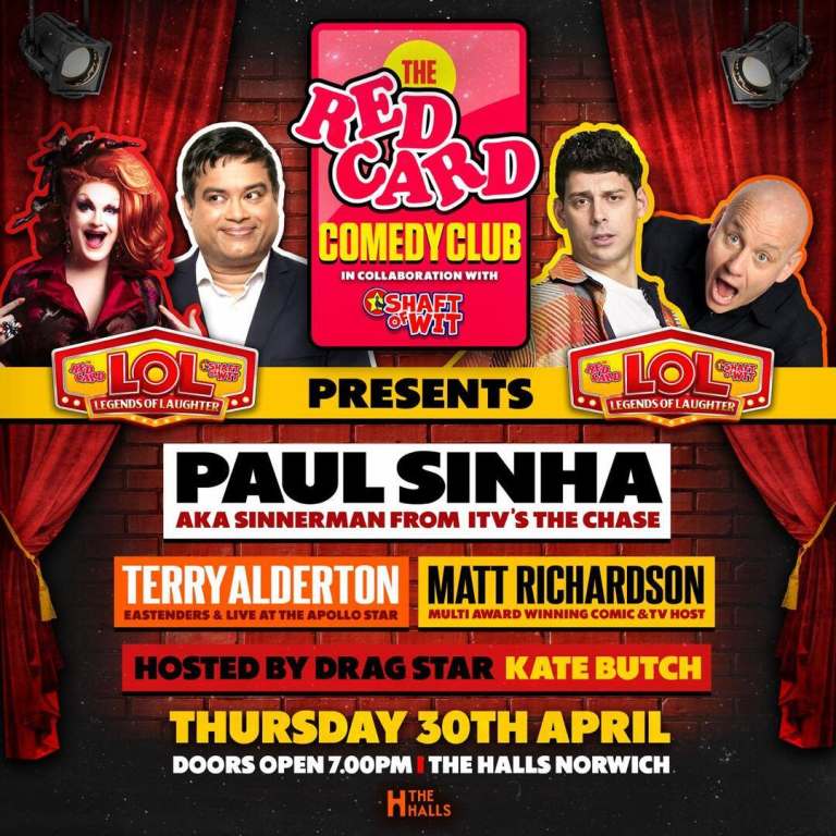 LEGENDS OF LAUGHTER PAUL SINHA, KATE BUTCH, TERRY ALDERTON, MATT RICHARDSON