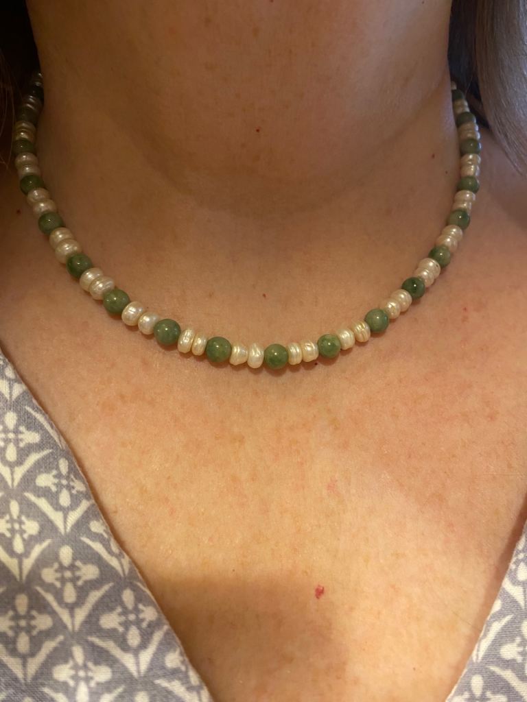 Jade And Seed Pearl Necklace pre 1997 Handover