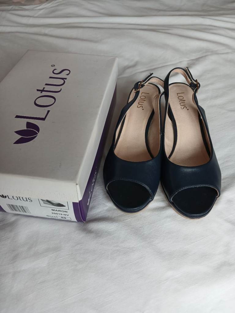 Lotus Women's Blue Sandals - Nearly New with Box