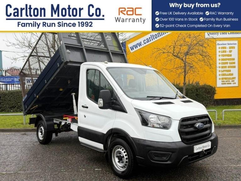 2021 Ford Transit 2.0 350 EcoBlue Leader C/Cab 2dr TIPPER CAGED BODY L2 Euro 6 (