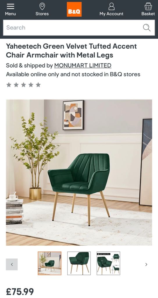 Two armchairs , Green Velvet Tufted Accent Chair Armchair 
