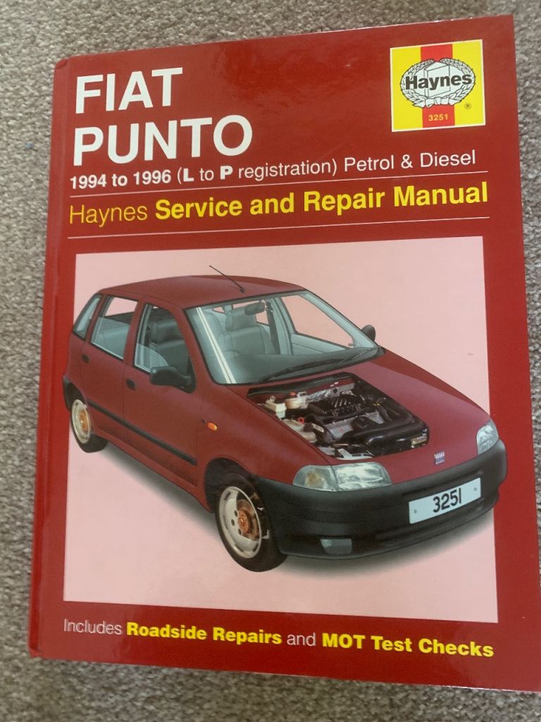 Haynes Workshop Manual for Fiat Punto 