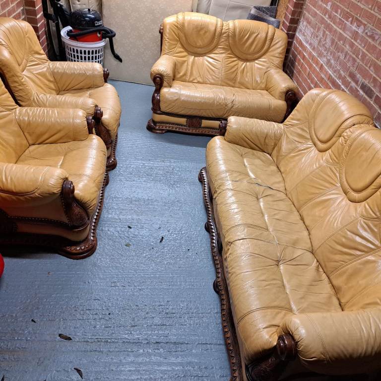 7 seater leather sofas