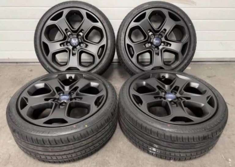 *REFURBISHED* GENUINE OEM FORD ST 18” 5x108 ALLOY WHEELS + GOOD TYRES CONNECT