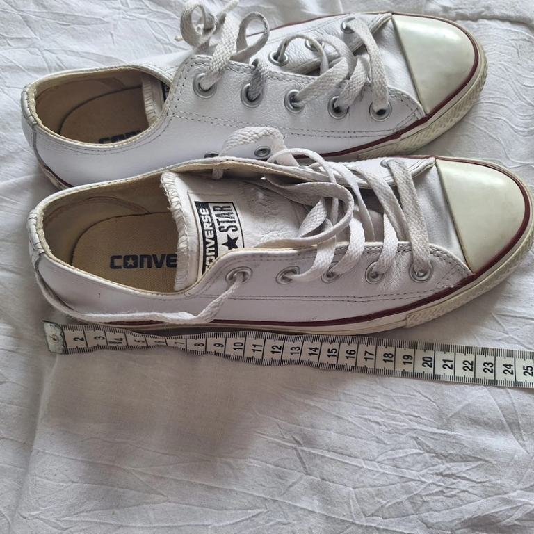 Converse Trainers Chuck Taylor White Leather Size Trainers Size Uk 4 Eu 37