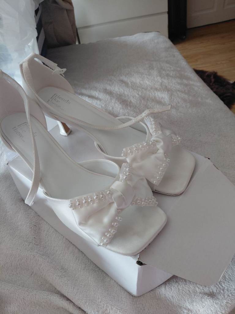 bridal shoes size 43 wide fit- worn once