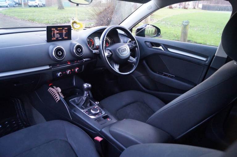 2013 Audi A3 1.6TDI 5dr.(📢TAX £20❗) 6-Speed 12-MOT SatNav 17" Black