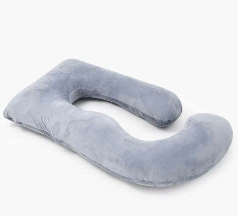 Momcozy Grey U-Shape Pregnancy Support Pillow – As New