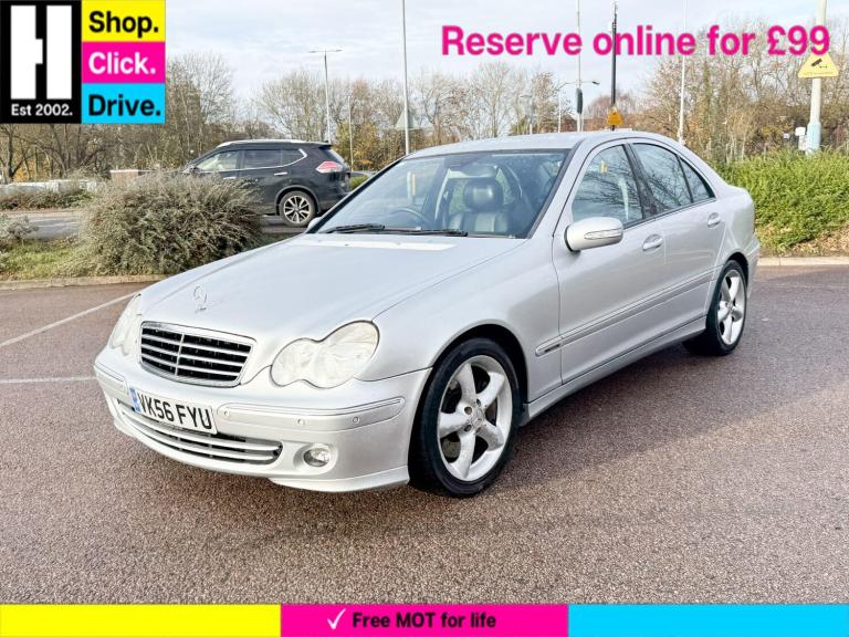 2006 Mercedes-Benz C Class 1.8 C180 Kompressor Avantgarde SE Saloon 4dr Petrol Automatic (193 g/k...