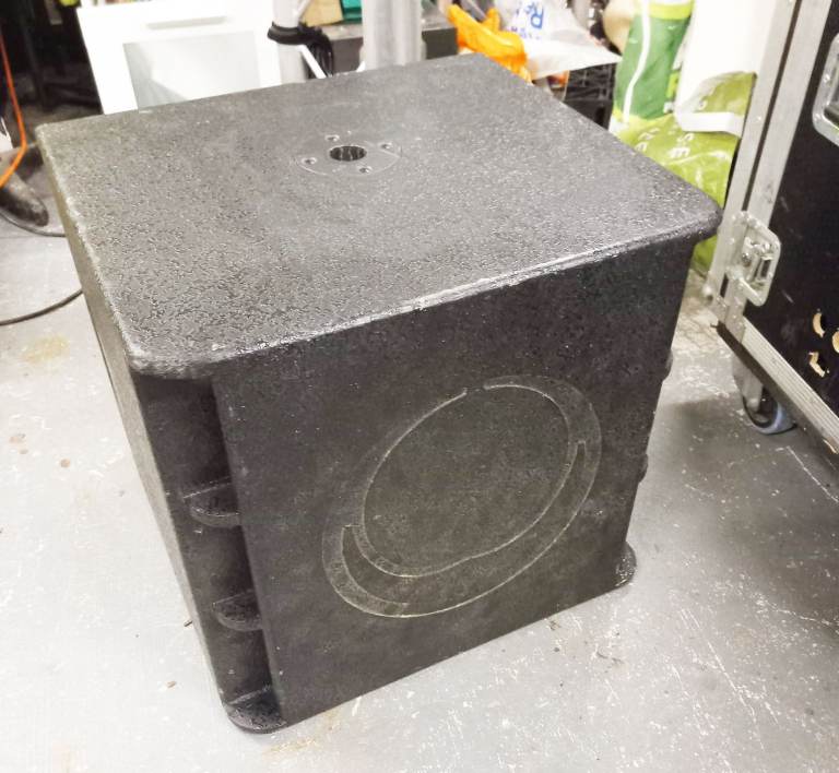USED Turbosound Milan M15B 2,200 Watt 15 inch Active Bass Bin on Wheels