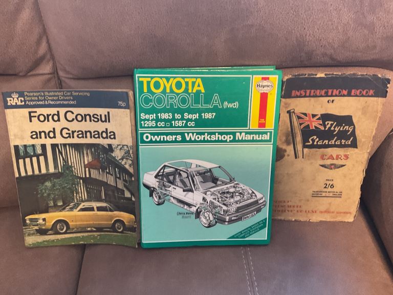 Vintage and Classic car manuals.