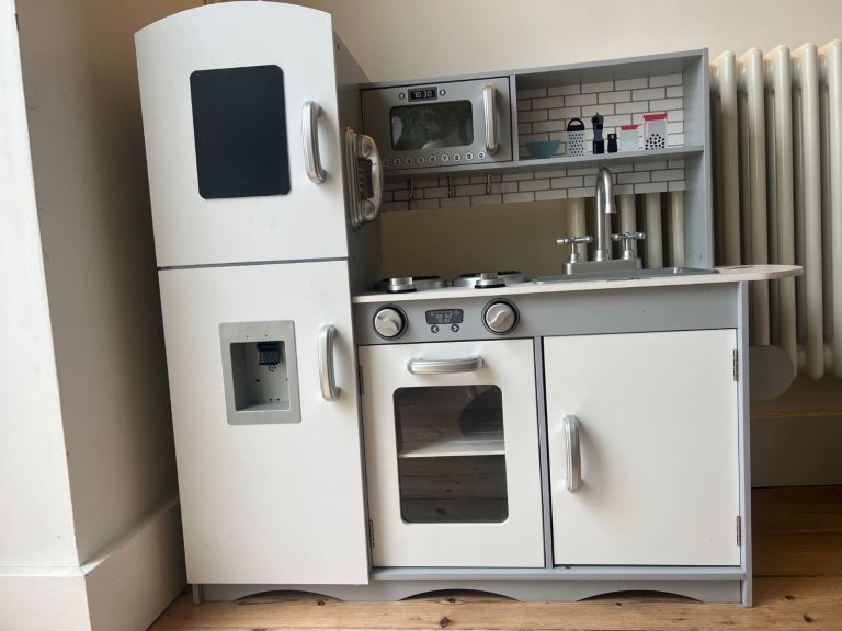 SOLD - Deluxe Kids Wooden Play Kitchen 