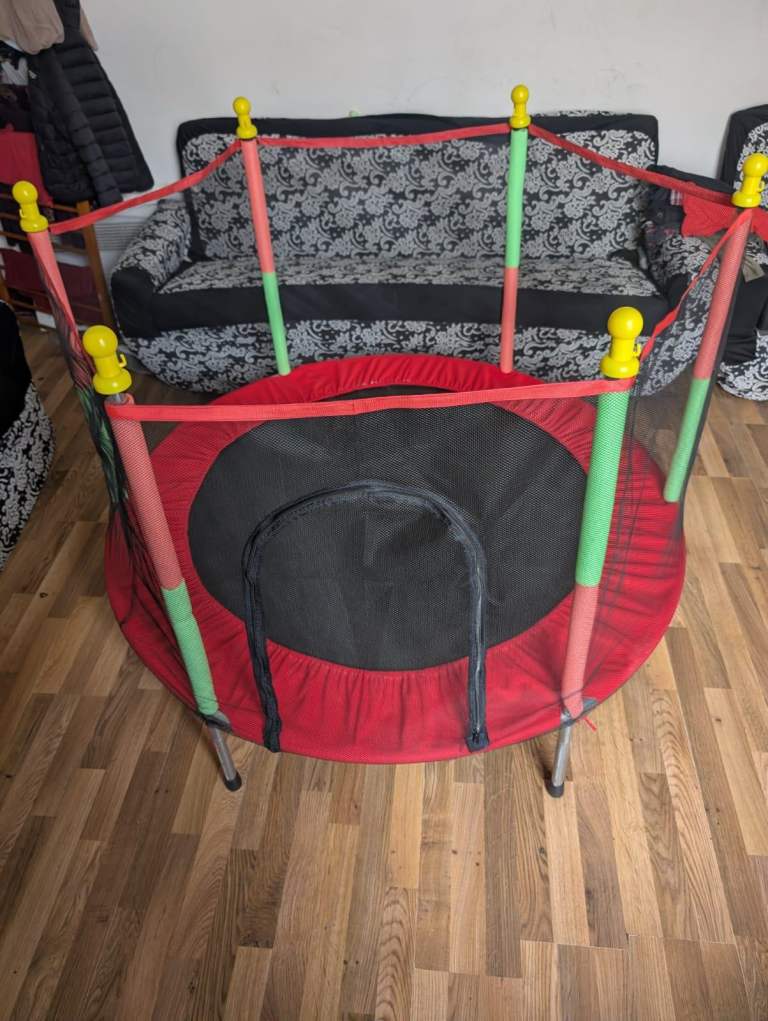 5FT Trampoline With Safety Net Enclosure Outdoor Garden Fun Toy UK