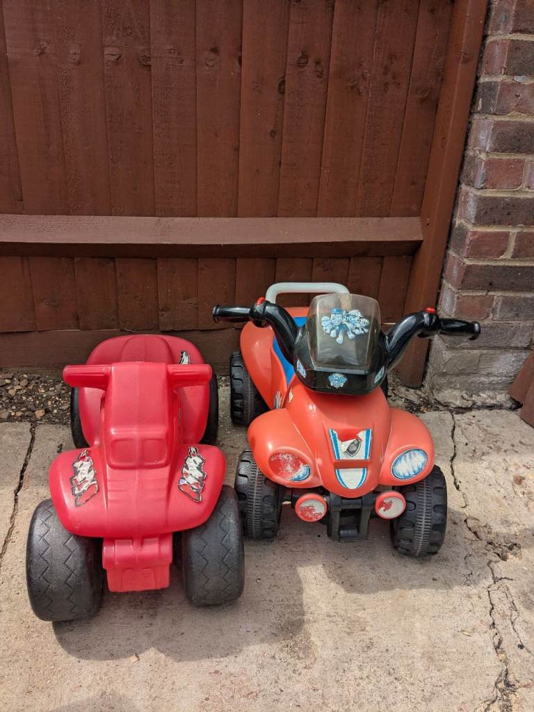 Pair of Kids' Ride-On Quad Bikes – Good Condition