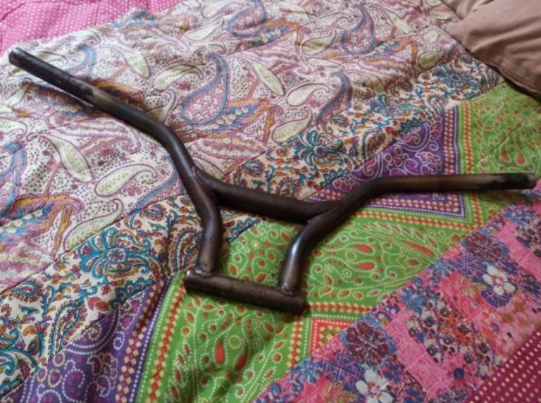 Bmx style bars fits mountain bike stem