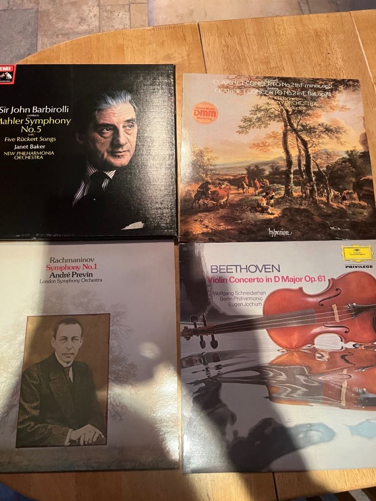 5 sets of classical vinyl albums