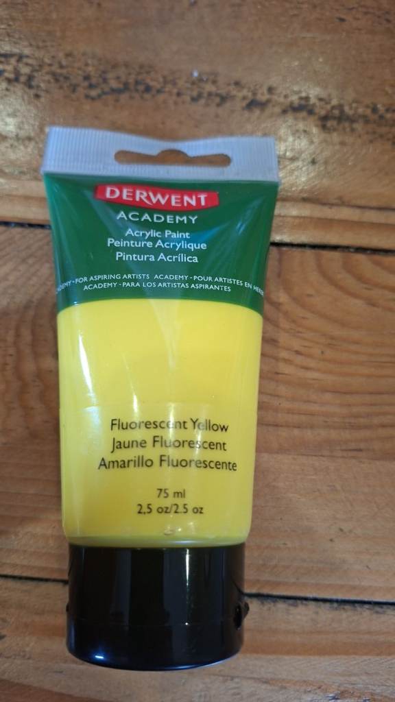 Derwent Academy 'Fluorescent Yellow' 75ml Tubes