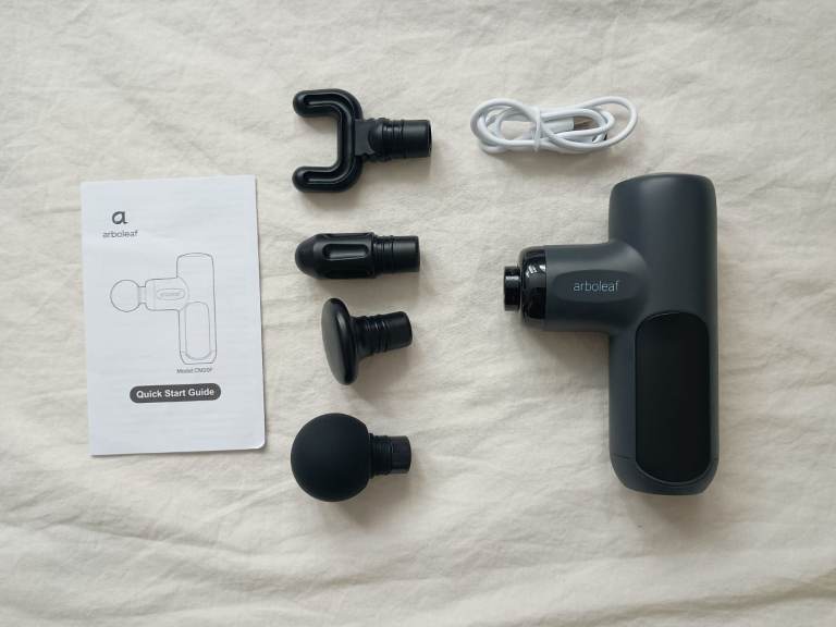 Arboleaf Mini Deep Tissue Massage Gun 5 Speeds Portable Massager – Black