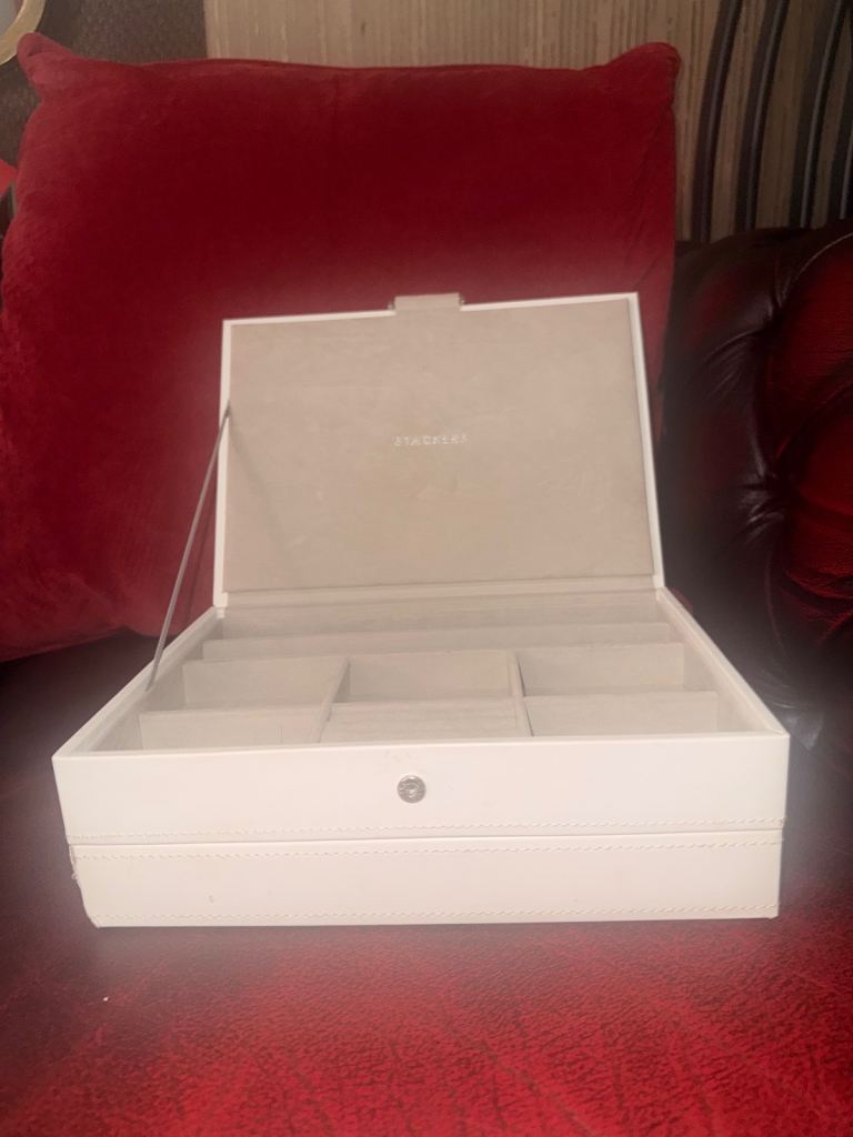 Stackers Classic White Jewellery Box - 2 Layers