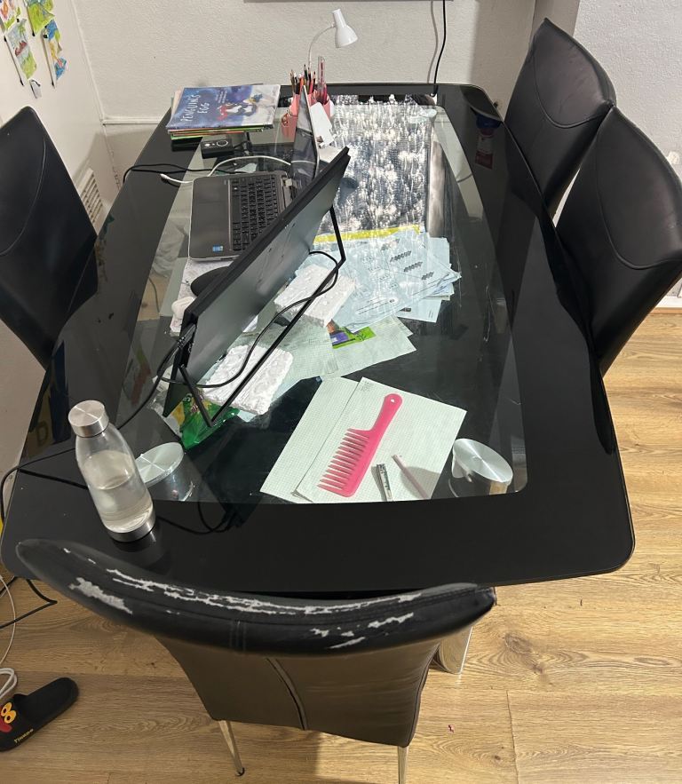 image for Big six-chair dinning and working table