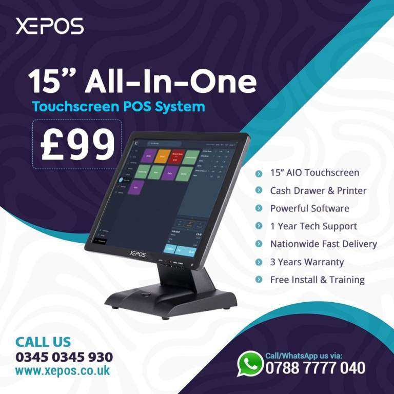 £99 BRAND NEW All in One XEPOS Salon System - EPOS Till Hair Nail Tanning Beauty Barber