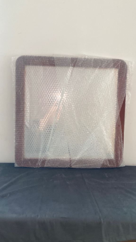 £23”X23”square mirror real wood