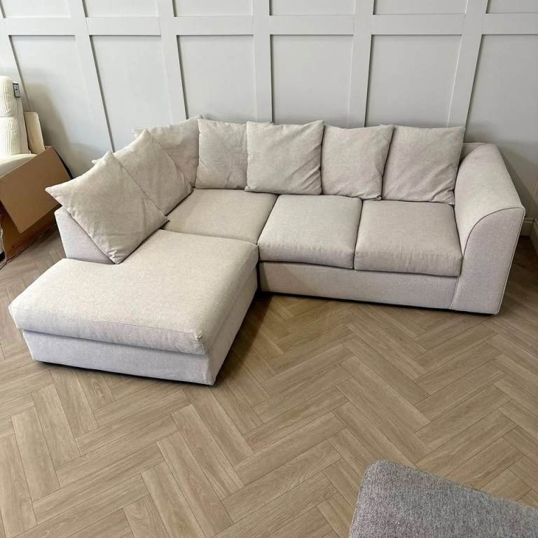 4 Seater DYLAN Corner Sofa Cream Color Brand New SAME DAY DELIVERY Order Now Free Delivery 🚚🚚
