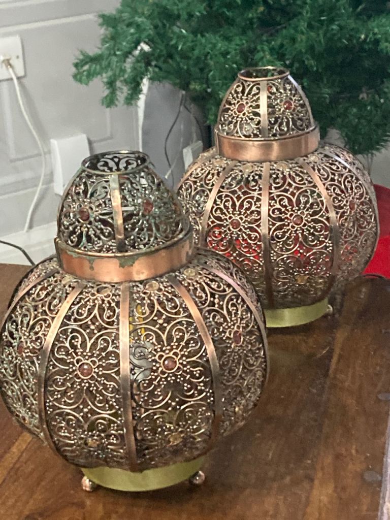 Pair of lovely Moroccan table lamps