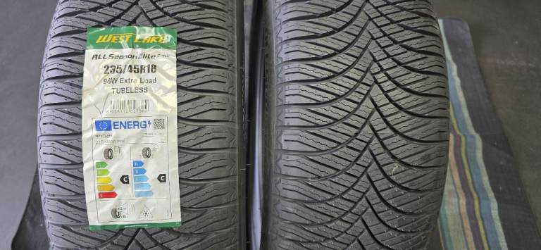 235 45 18   2 X NEW!! tyres Westlake All Season Elite
