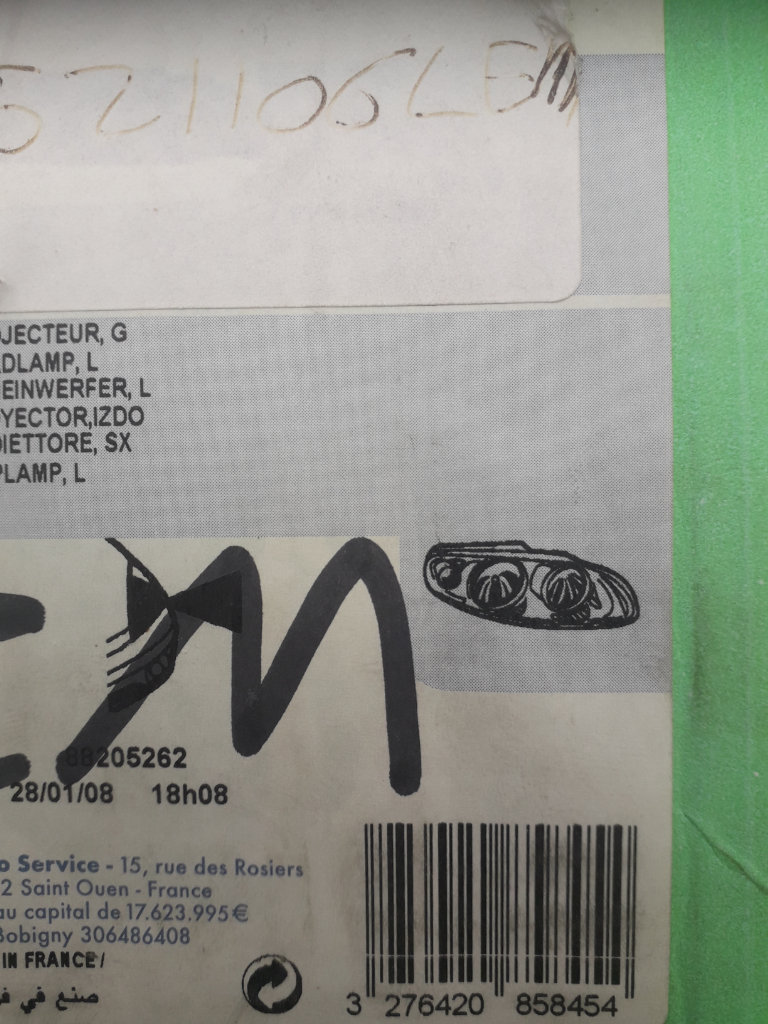 CITROEN SAXO 1996 / 1999 NEW L/H N/S HEADLAMP UNIT