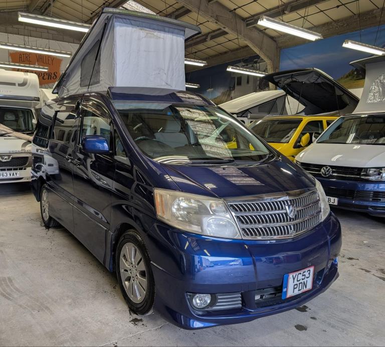 WELLHOUSE LEISURE POP-TOP CAMPERVAN TOYOTA ALPHARD 2.4 PETROL AUTO