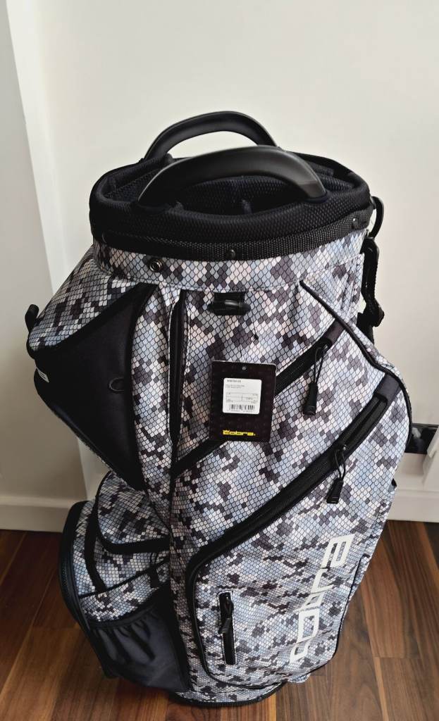Cobra Ultralight Golf Cart Bag - ex display - brand new with tags - Grey Camo Pattern