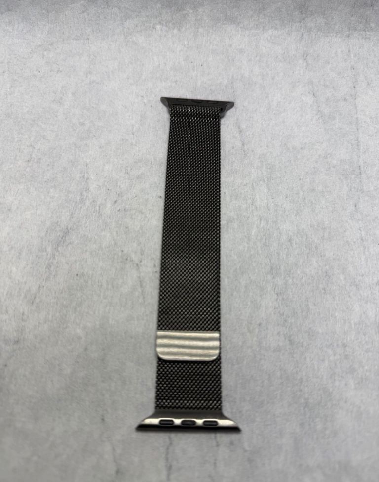 Apple Watch Milanese Loop Strap Black Stainless Steel Magnetic Band 44/45mm